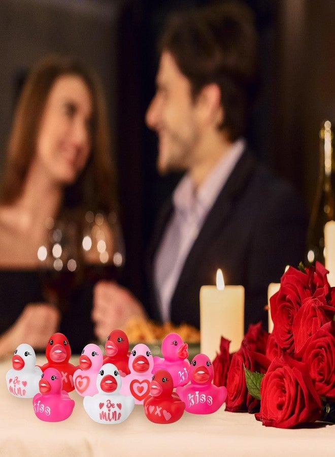 MiniInflat 200 Pcs Valentines Day Rubber Ducks Assorted Rubber Duckies Bulk Mini Pool Toy Ducks for Party Favors Classroom Exchange Gifts - Image 5